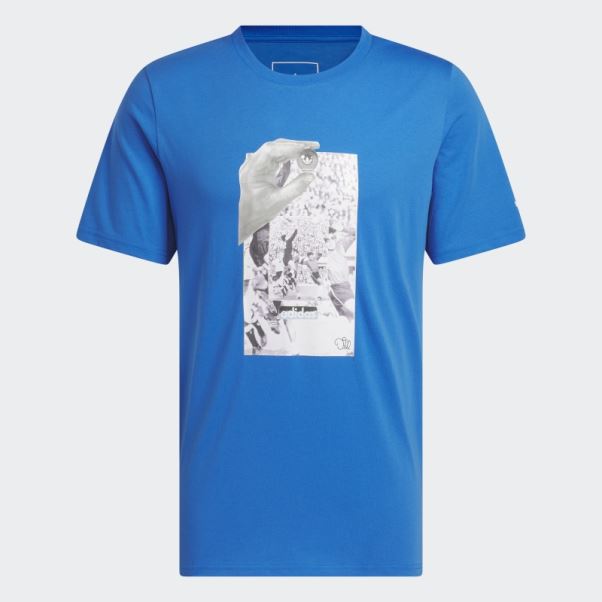Adidas Dill Collage T-shirt Oiseau Bleu