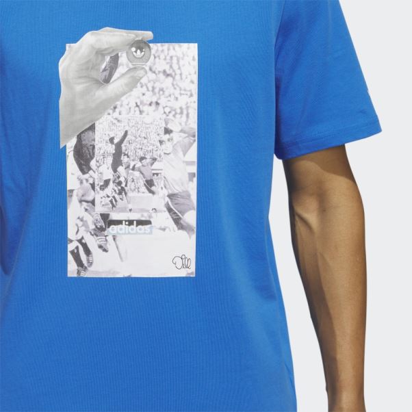 Adidas Dill Collage T-shirt Oiseau Bleu