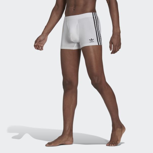 Adidas Slip Confort Flex Coton 3 Bandes Blanc