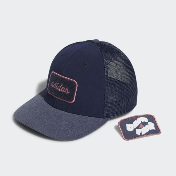 Bonnet Deux En Un Avec Patch Amovible Adidas Bleu Marine