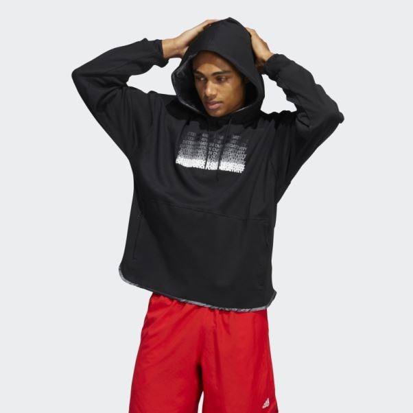 Donovan Mitchell Sweat à Capuche Inno Adidas Noir
