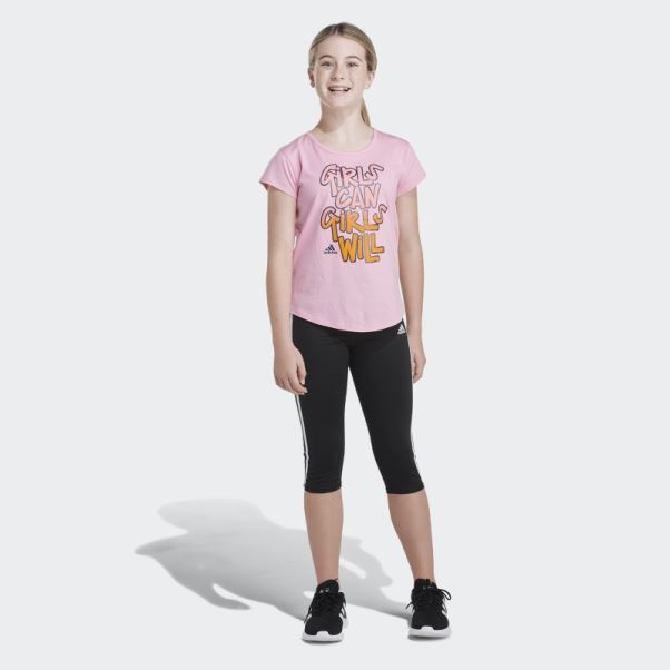 Tee Shirt Adidas Rose Clair