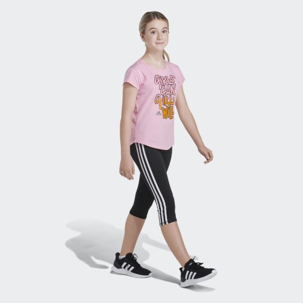 Tee Shirt Adidas Rose Clair