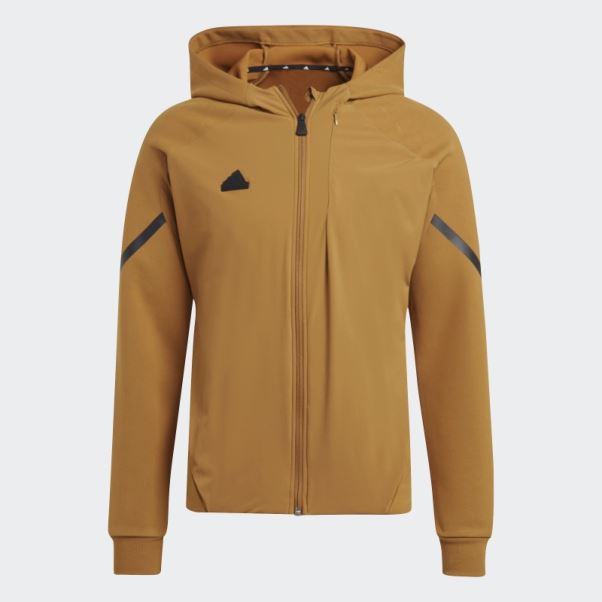 Conçu 4 Gameday Haut De Survêtement Entièrement Zippé Adidas Bronze