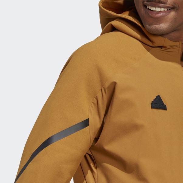 Conçu 4 Gameday Haut De Survêtement Entièrement Zippé Adidas Bronze