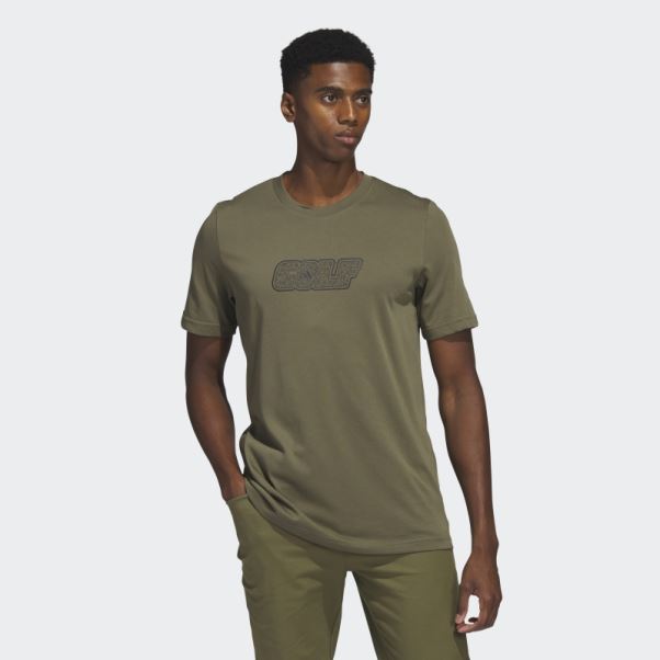 T-shirt De Golf Olive Adidas
