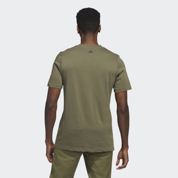 T-shirt De Golf Olive Adidas