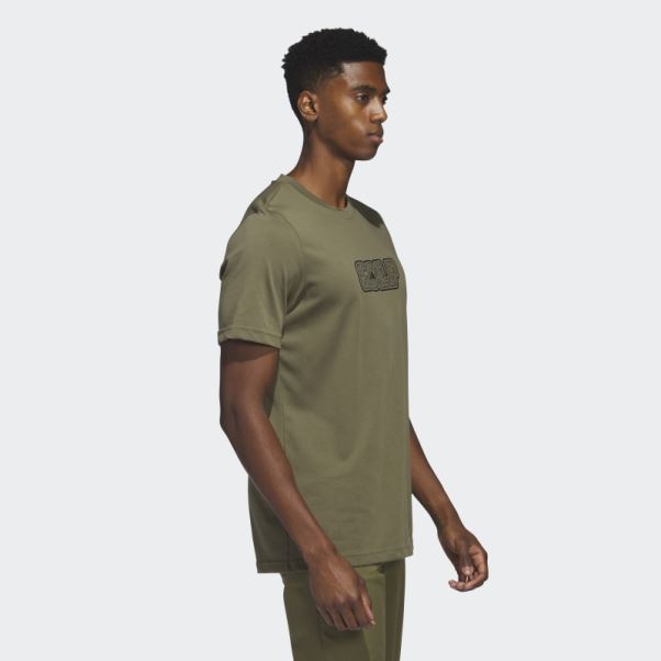 T-shirt De Golf Olive Adidas
