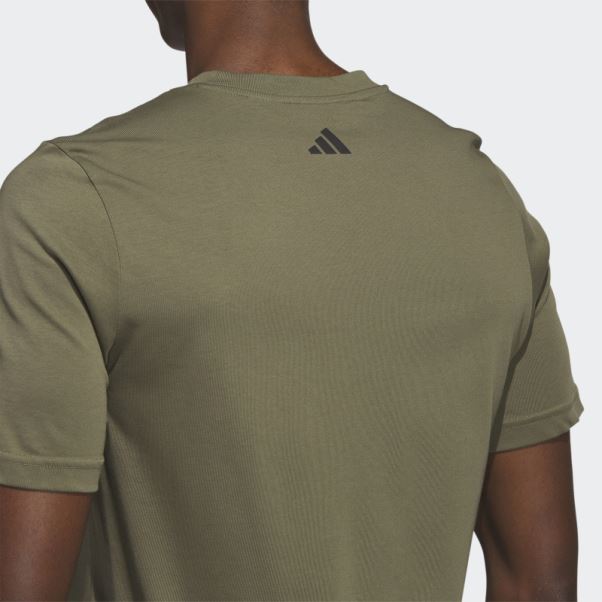 T-shirt De Golf Olive Adidas