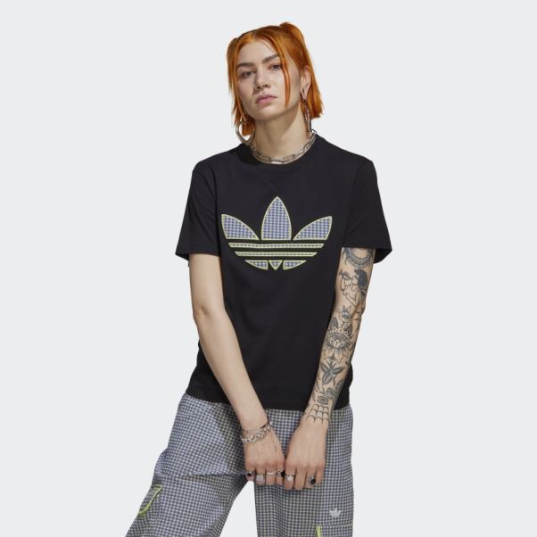 T-shirt Avec Application Trèfle Adidas Noir