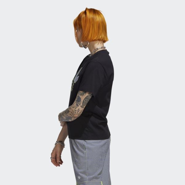 T-shirt Avec Application Trèfle Adidas Noir