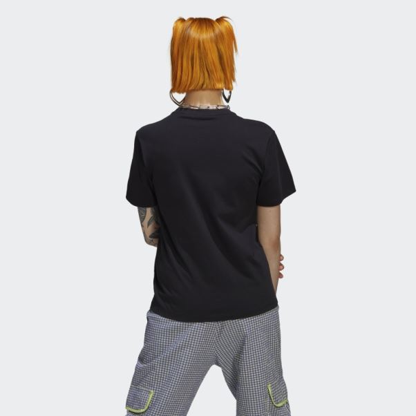 T-shirt Avec Application Trèfle Adidas Noir