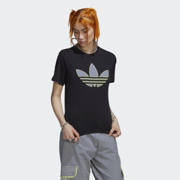 T-shirt Avec Application Trèfle Adidas Noir