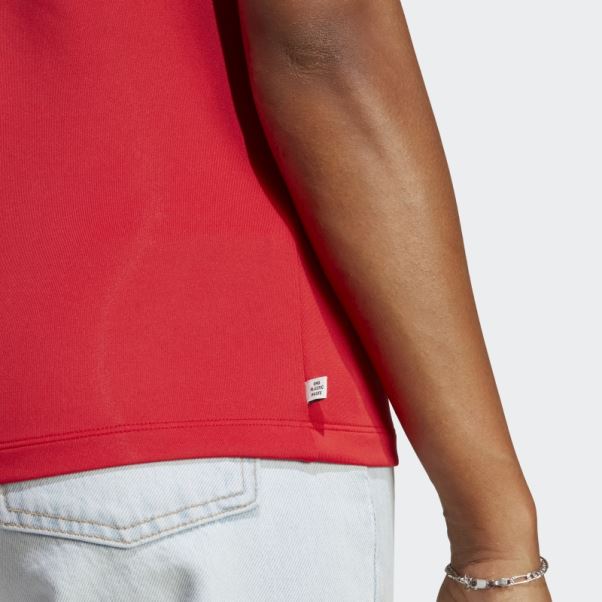 Adicolor Classics T-shirt Slim à 3 Bandes écarlate Adidas