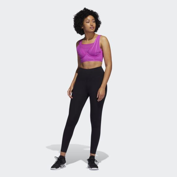 Soutien-gorge D'entraînement à Maintien élevé Adidas Tlrd Impact Luxe Rose
