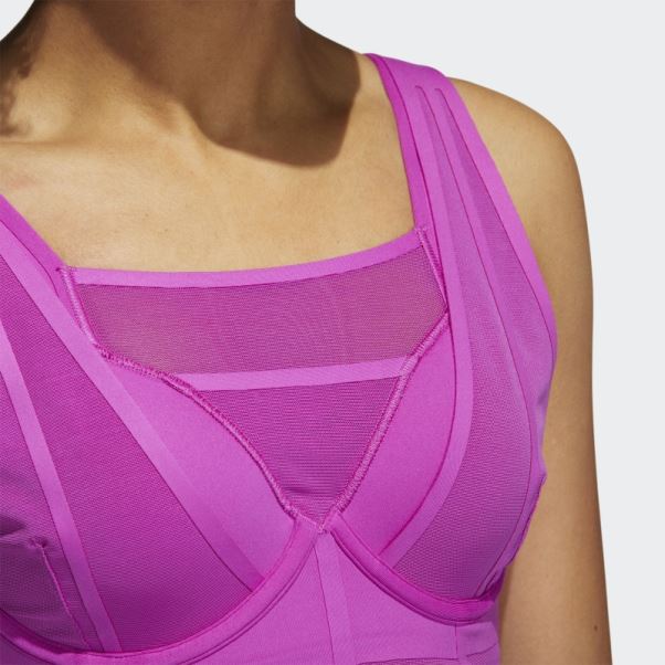 Soutien-gorge D'entraînement à Maintien élevé Adidas Tlrd Impact Luxe Rose