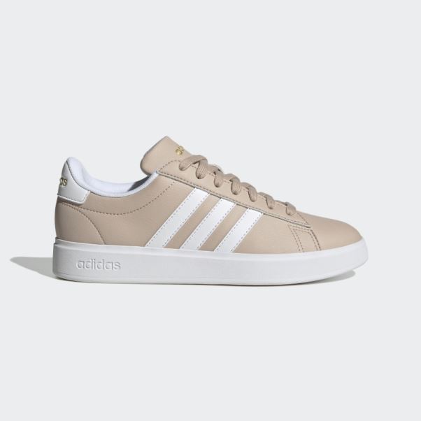 Taupe Adidas Grand Court Cloudfoam Lifestyle Court Confort Chaussures