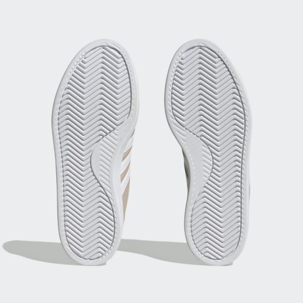 Taupe Adidas Grand Court Cloudfoam Lifestyle Court Confort Chaussures