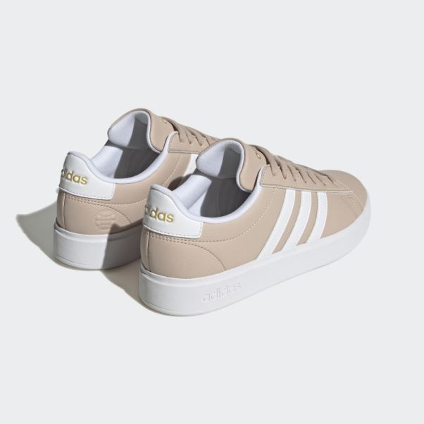 Taupe Adidas Grand Court Cloudfoam Lifestyle Court Confort Chaussures