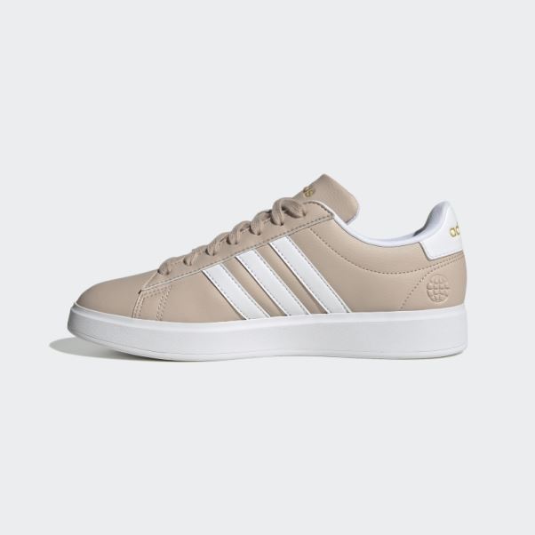 Taupe Adidas Grand Court Cloudfoam Lifestyle Court Confort Chaussures