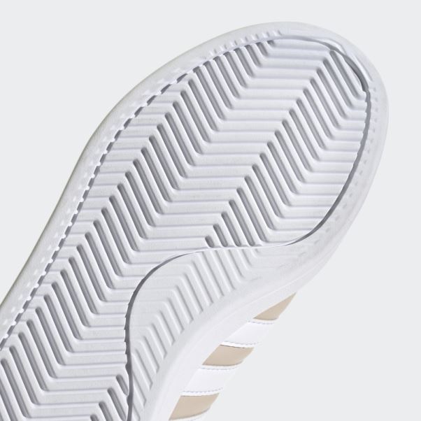 Taupe Adidas Grand Court Cloudfoam Lifestyle Court Confort Chaussures