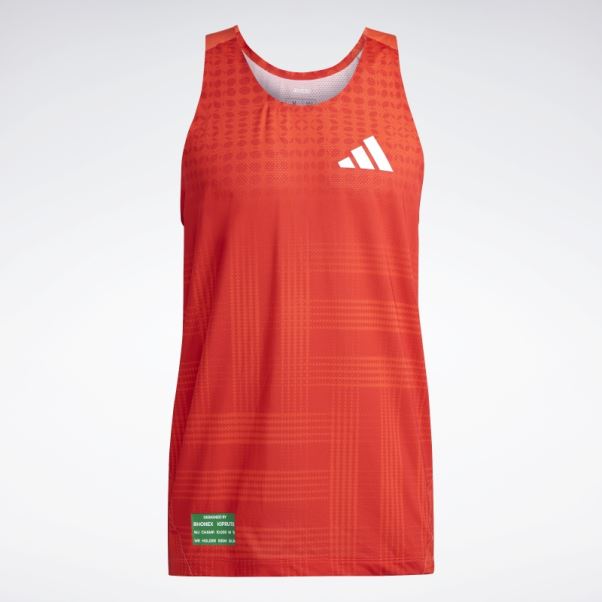 Adidas Orange Adizero Rhonex Kipruto Signature Débardeur