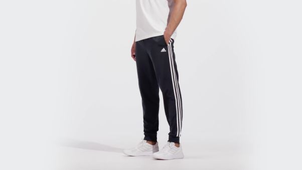 Pantalon De Survêtement Fuselé à 3 Bandes Adidas Essentials Warm-up Encre