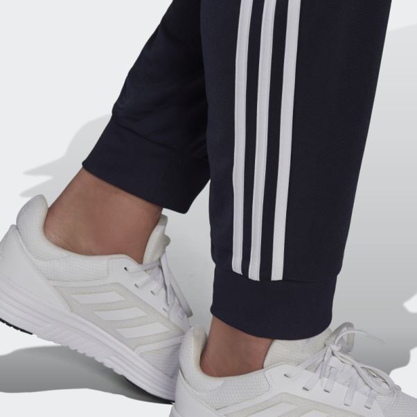 Pantalon De Survêtement Fuselé à 3 Bandes Adidas Essentials Warm-up Encre