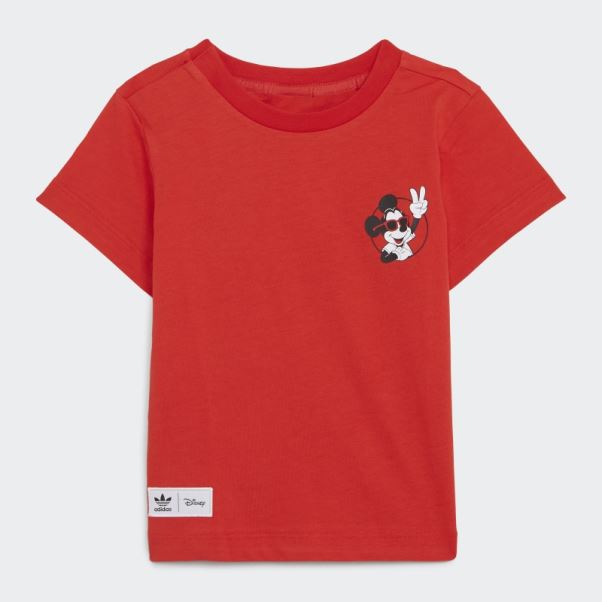 Tee Shirt Adidas Disney Mickey Et Ses Amis Rouge