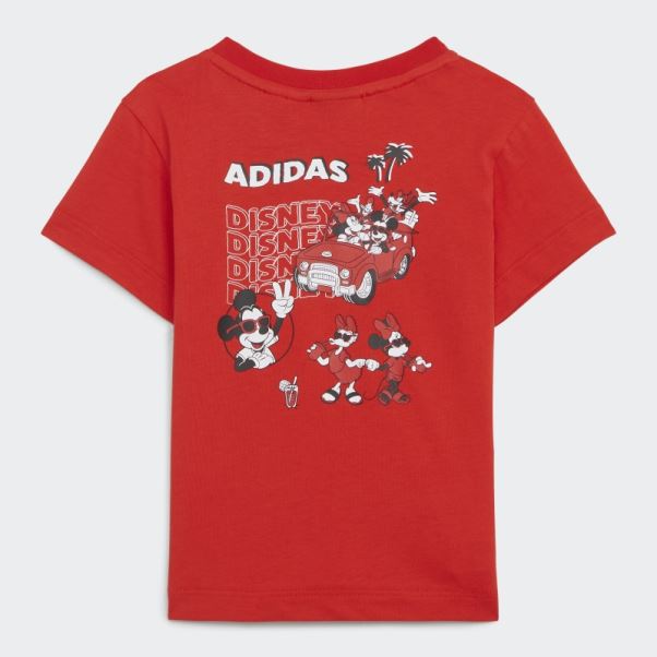 Tee Shirt Adidas Disney Mickey Et Ses Amis Rouge