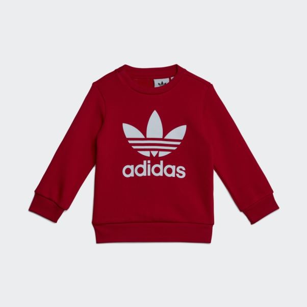 Sweat Ras Du Cou Ensemble écarlate Adidas