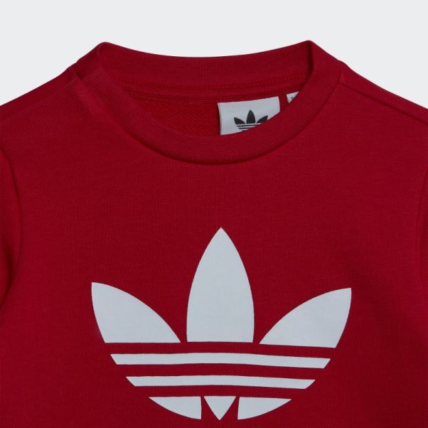 Sweat Ras Du Cou Ensemble écarlate Adidas