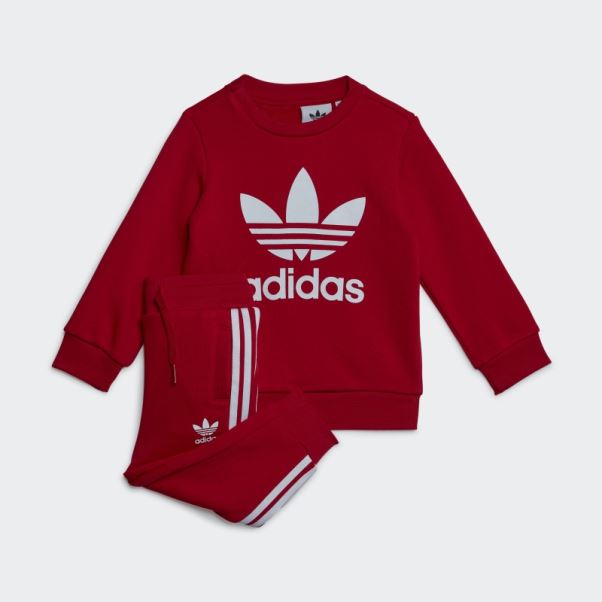 Ensemble Sweat Adidas écarlate