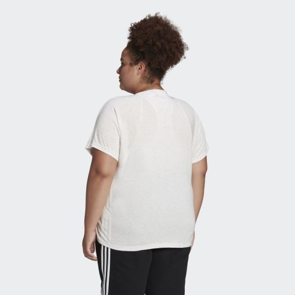 T-shirt Adidas Future Icons Winners 3.0 (grande Taille) Blanc Chiné