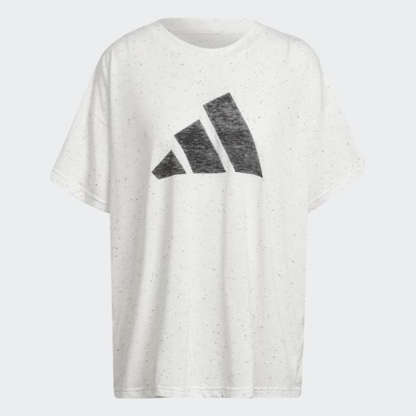 T-shirt Adidas Future Icons Winners 3.0 (grande Taille) Blanc Chiné
