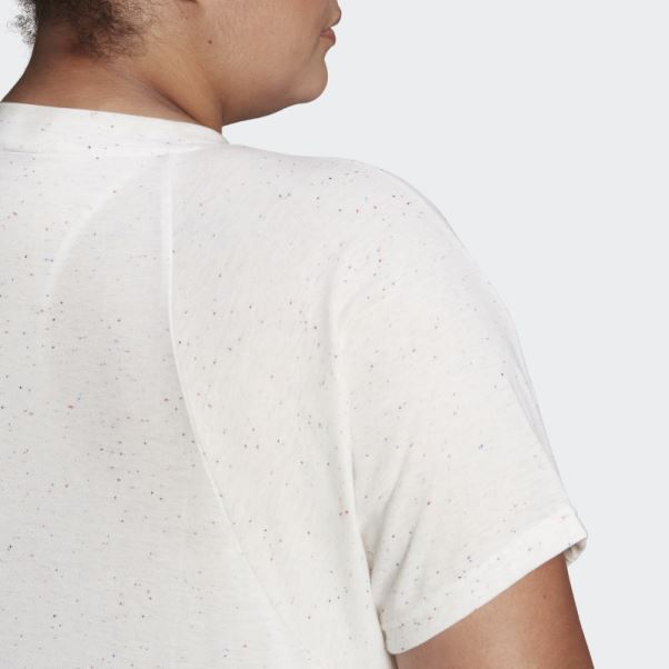 T-shirt Adidas Future Icons Winners 3.0 (grande Taille) Blanc Chiné