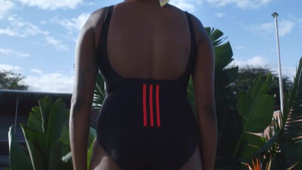 Thebe Magugu Maillot De Bain (grande Taille) Carbone Adidas