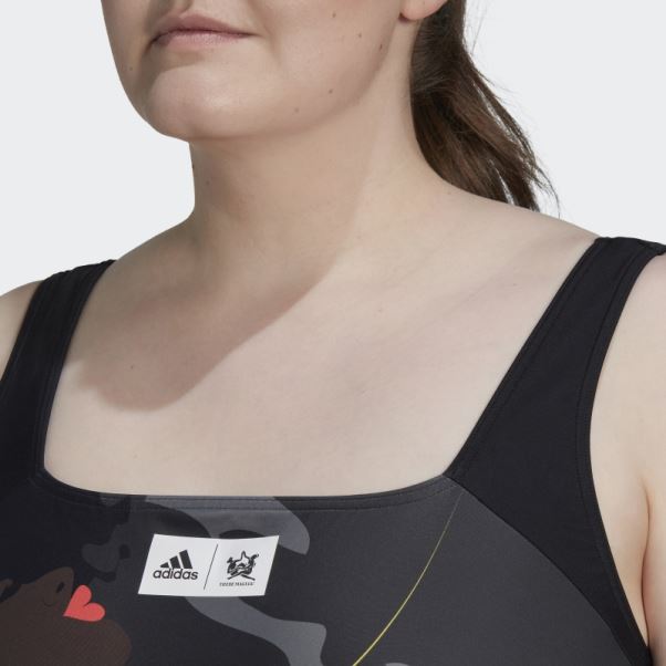 Thebe Magugu Maillot De Bain (grande Taille) Carbone Adidas
