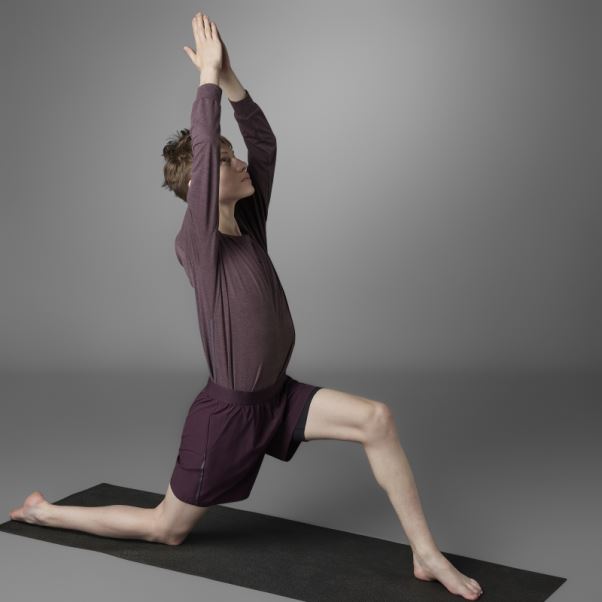 Authentique Balance Yoga Haut à Manches Longues Bordeaux Adidas