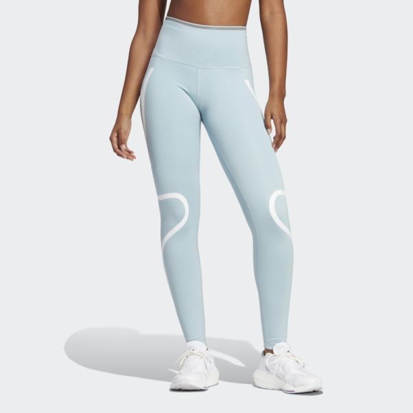Adidas By Stella Mccartney Truepace Running Leggings Gris Cendre Chaud