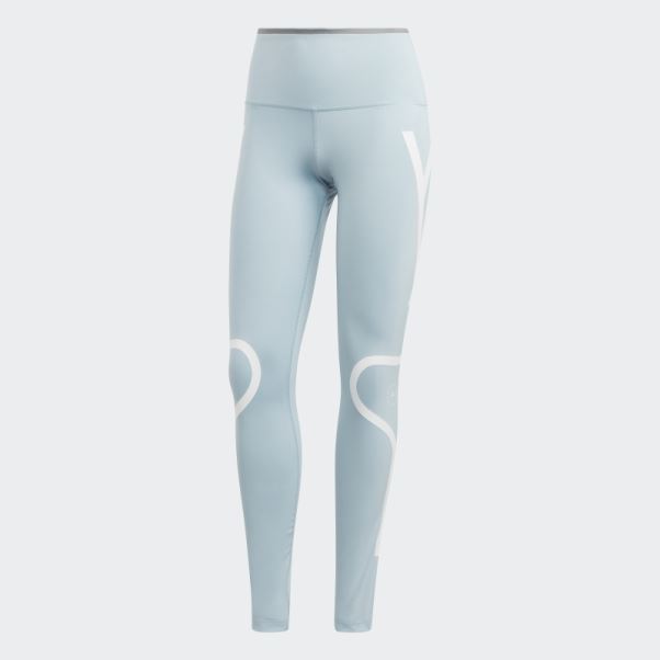 Adidas By Stella Mccartney Truepace Running Leggings Gris Cendre Chaud