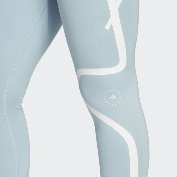 Adidas By Stella Mccartney Truepace Running Leggings Gris Cendre Chaud