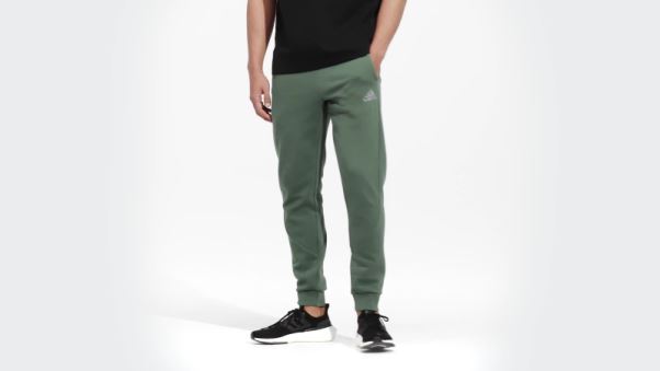 Chaud Adidas Stadium Polaire Badge De Sport Menotté Pantalon Vert Oxyde