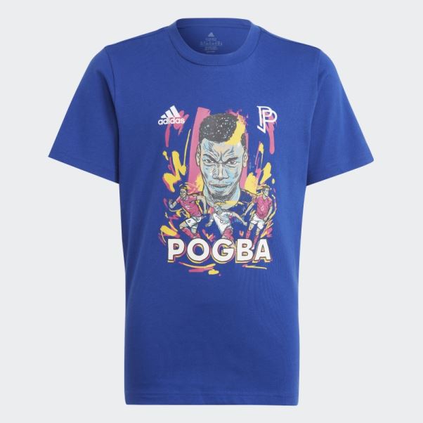 Adidas Pogba T-shirt Graphique Bleu