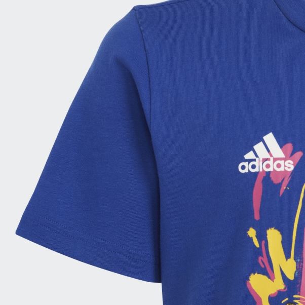 Adidas Pogba T-shirt Graphique Bleu