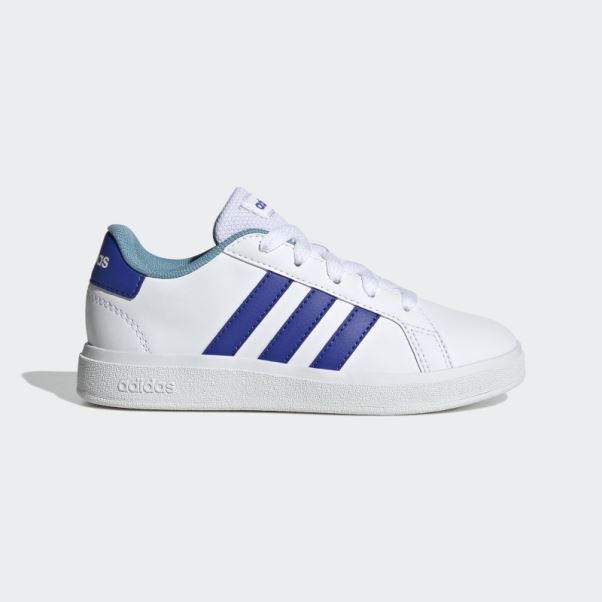 Chaussures De Tennis à Lacets Grand Court Lifestyle Blanc Adidas