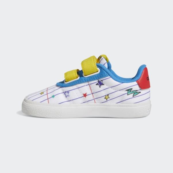 Chaussures Adidas X Disney Mickey Mouse Vulc Raid3r Blanc