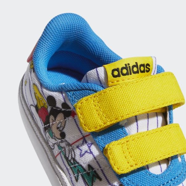 Chaussures Adidas X Disney Mickey Mouse Vulc Raid3r Blanc