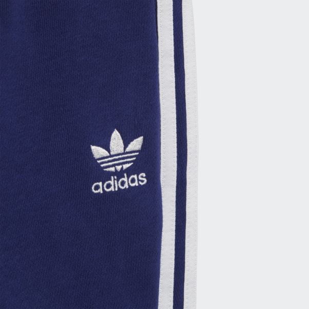 Ensemble Adidas Blanc à Capuche Et Fermeture éclair à Fleurs