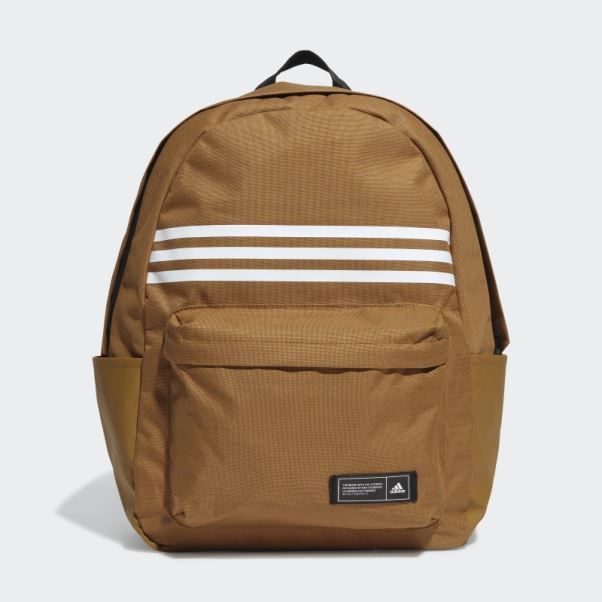 Sac à Dos Horizontal à 3 Bandes Classique Bronze Adidas